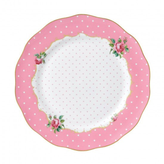 CHEEKY PINK VINTAGE DINNER PLATE