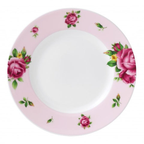 NEW COUNTRY ROSES PINK MODERN BREAD & BUTTER PLATE